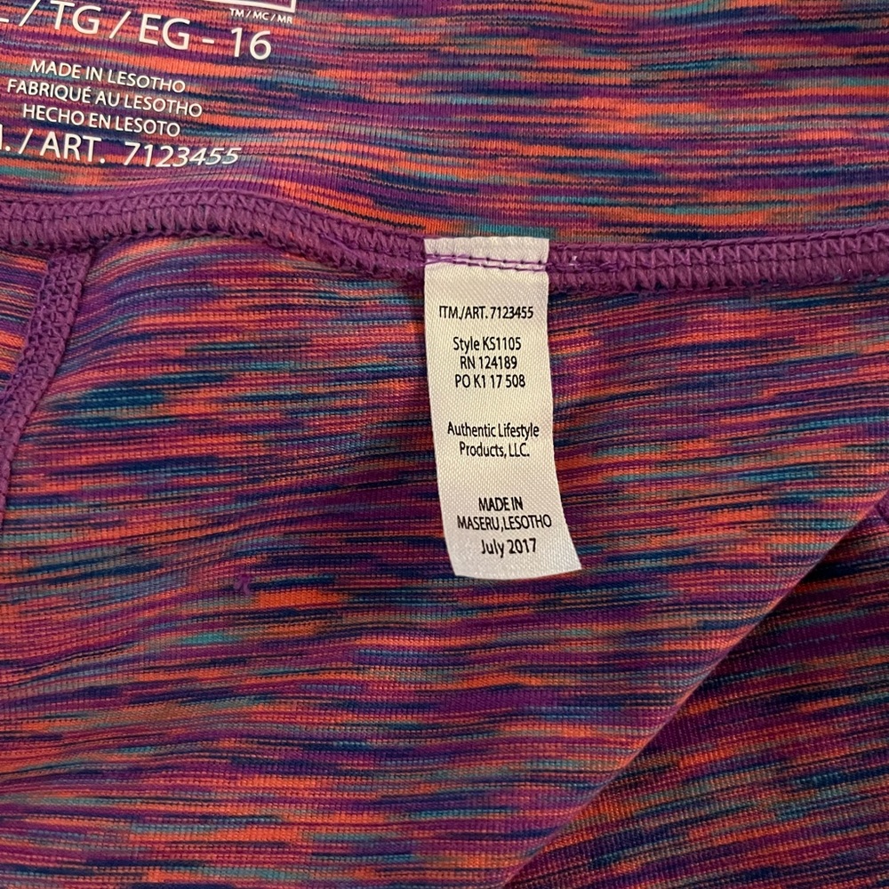 NWT Kirkland Signature active leggings XL 16 - Picture 9 of 9